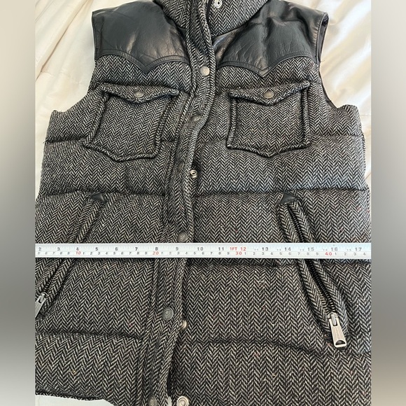 Penfield USA Collection STAPLETON WEED Black Tweed Down Vest Size Small - Picture 15 of 16